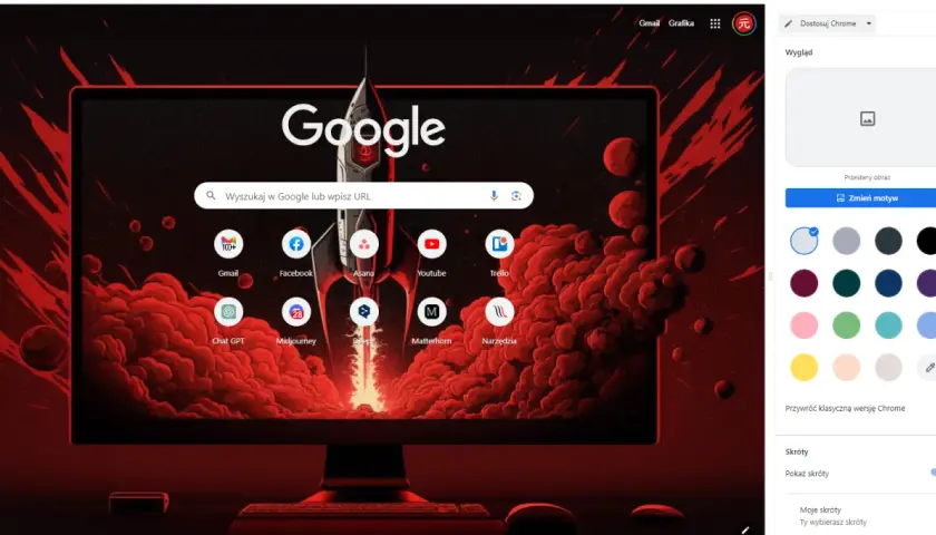 Jak zmienić tło przeglądarki Google Chrome i wyróżnić swój styl